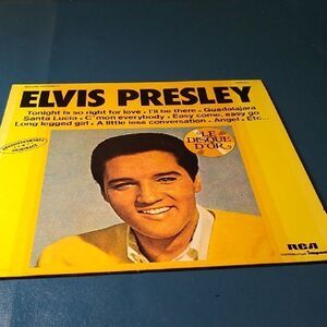 Elvis Presley Yellow Album Cover
